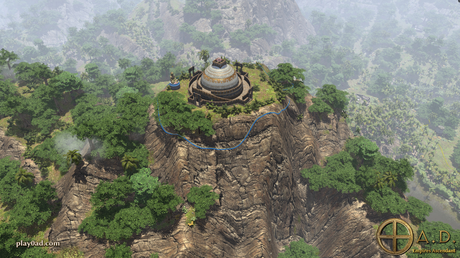0 A.D. screenshot of a sanctuary settlement