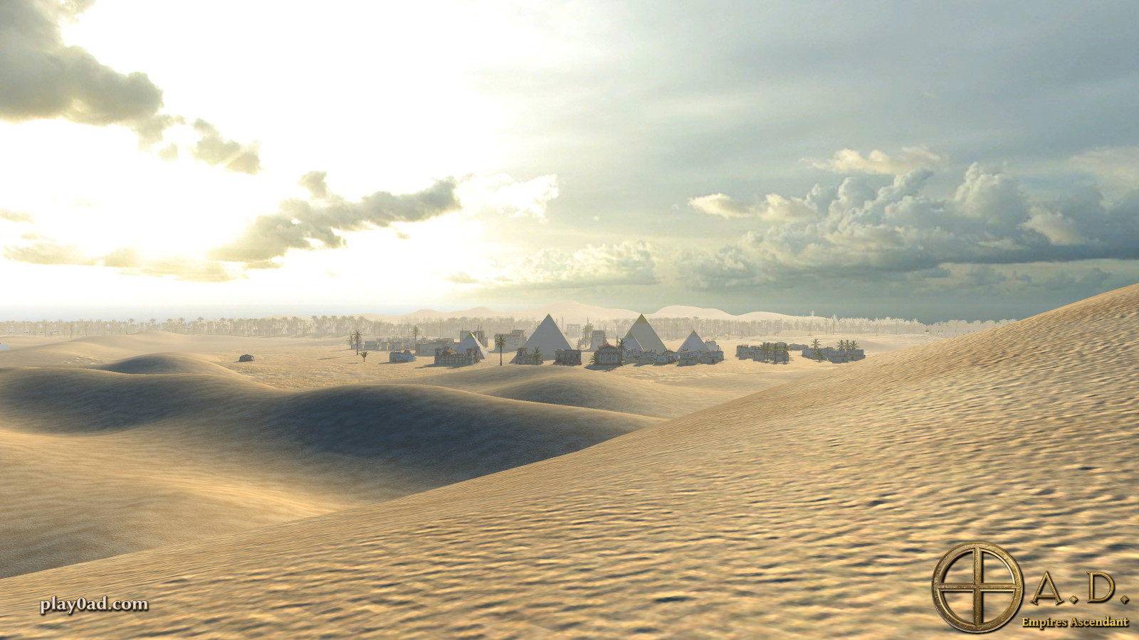 0 A.D. screenshot of a distant battlefield view